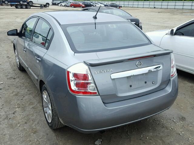 3N1AB6AP2BL657923 - 2011 NISSAN SENTRA 2.0 SILVER photo 3