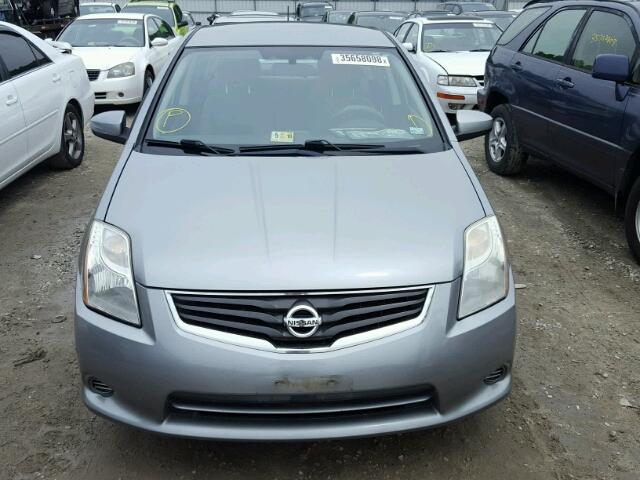 3N1AB6AP2BL657923 - 2011 NISSAN SENTRA 2.0 SILVER photo 9