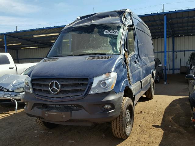 WD3FE7CD2JP615283 - 2018 MERCEDES-BENZ SPRINTER 2 BLUE photo 2