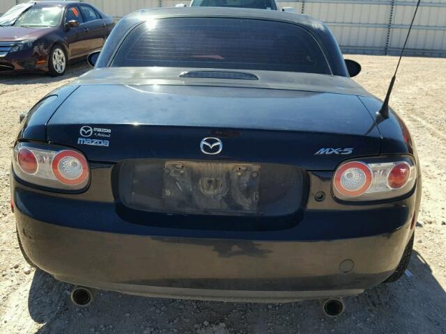 JM1NC26F780150512 - 2008 MAZDA MX-5 MIATA BLACK photo 6