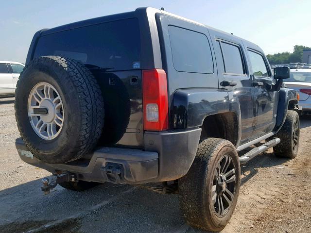 5GTDN136968142553 - 2006 HUMMER H3 BLACK photo 4