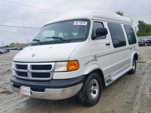 2B6HB11Y81K549084 - 2001 DODGE RAM VAN B1 WHITE photo 2