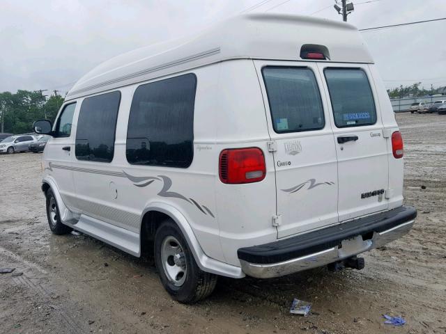 2B6HB11Y81K549084 - 2001 DODGE RAM VAN B1 WHITE photo 3