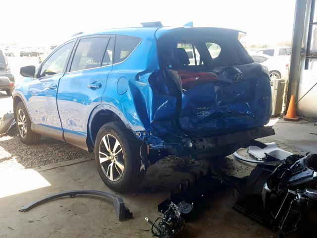 2T3WFREV6JW417153 - 2018 TOYOTA RAV4 ADVEN BLUE photo 3