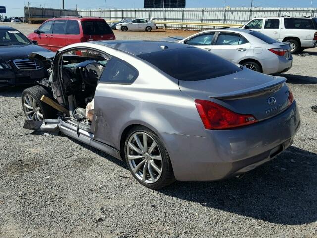 JNKCV64E08M119791 - 2008 INFINITI G37 BASE GRAY photo 3