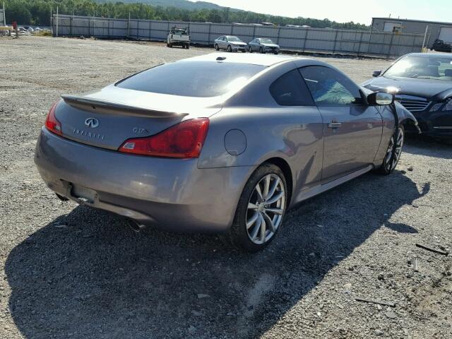 JNKCV64E08M119791 - 2008 INFINITI G37 BASE GRAY photo 4