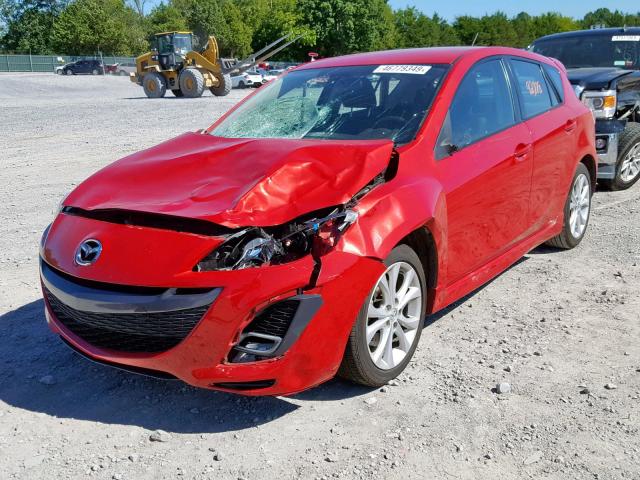 JM1BL1H58A1317915 - 2010 MAZDA 3 S RED photo 2