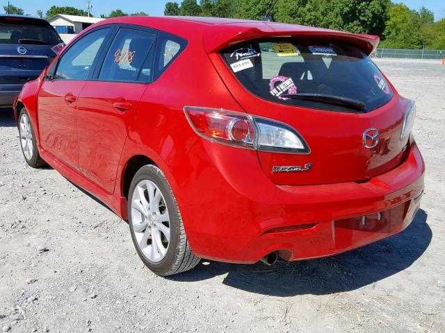 JM1BL1H58A1317915 - 2010 MAZDA 3 S RED photo 3