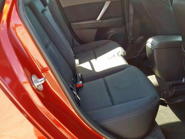 JM1BL1H58A1317915 - 2010 MAZDA 3 S RED photo 6