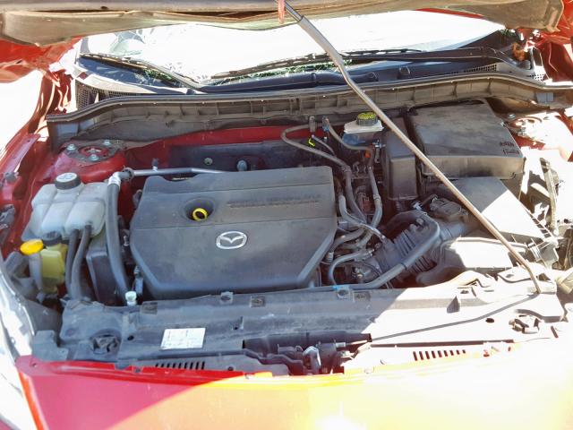 JM1BL1H58A1317915 - 2010 MAZDA 3 S RED photo 7