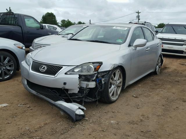 JTHBE262065004848 - 2006 LEXUS IS 350 SILVER photo 2