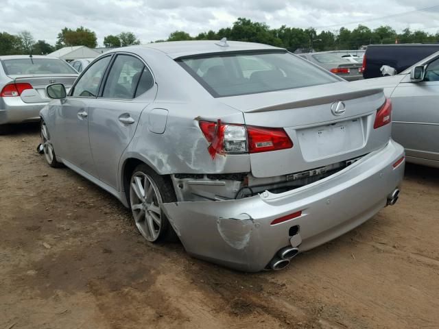 JTHBE262065004848 - 2006 LEXUS IS 350 SILVER photo 3