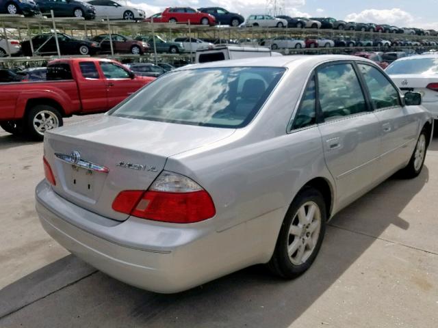 4T1BF28B33U328627 - 2003 TOYOTA AVALON SILVER photo 4