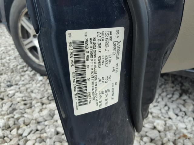 2A8GM68X17R129980 - 2007 CHRYSLER PACIFICA T BLUE photo 10