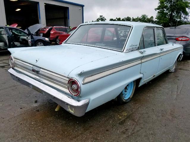 3F42T291490 - 1963 FORD FAIRLANE BLUE photo 4