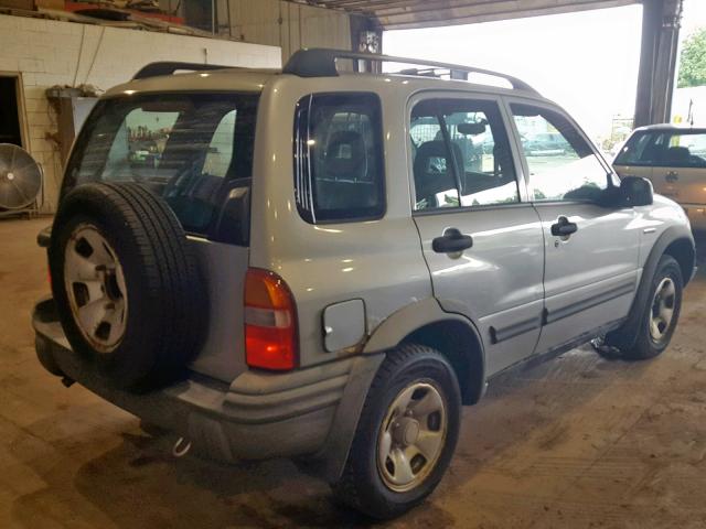 2S3TD62VX46101249 - 2004 SUZUKI VITARA LX SILVER photo 4