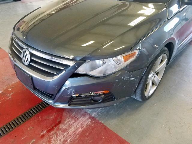 WVWHN7AN1BE731193 - 2011 VOLKSWAGEN CC LUXURY GRAY photo 9