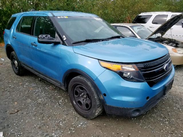 1FM5K8ARXEGA71082 - 2014 FORD EXPLORER P BLUE photo 1