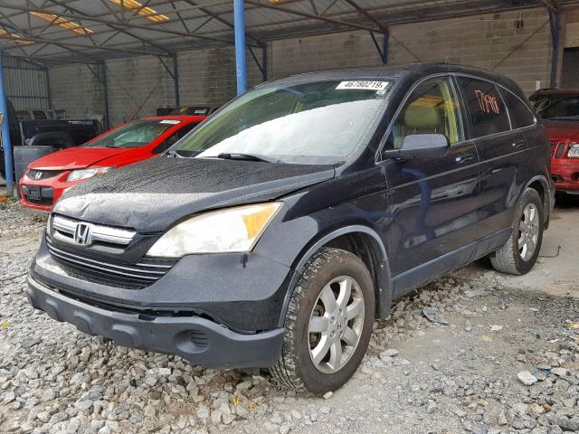 JHLRE48728C024654 - 2008 HONDA CR-V EXL BLACK photo 2