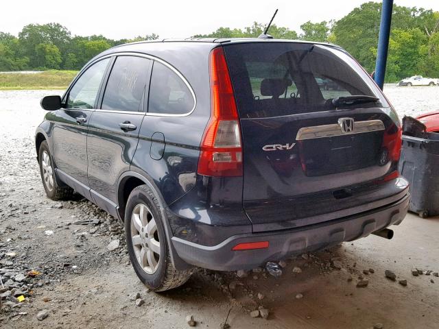 JHLRE48728C024654 - 2008 HONDA CR-V EXL BLACK photo 3