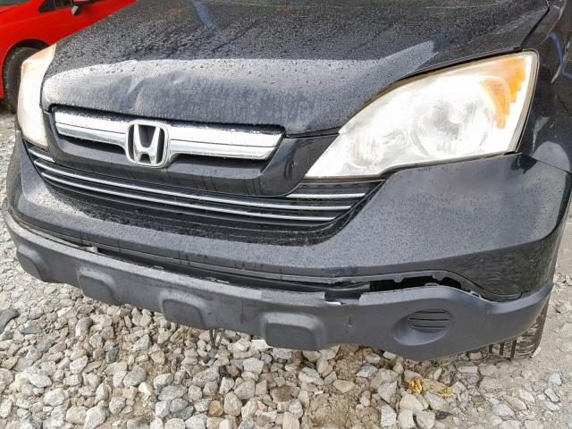 JHLRE48728C024654 - 2008 HONDA CR-V EXL BLACK photo 9