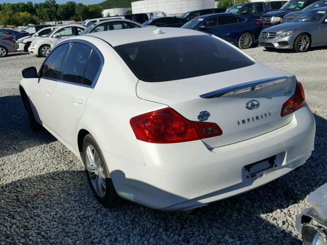 JN1CV6AP9FM503432 - 2015 INFINITI Q40 WHITE photo 3