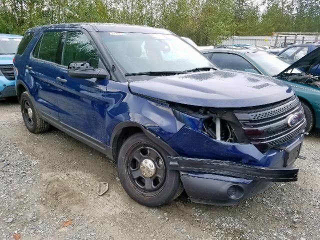 1FM5K8AR9EGC27225 - 2014 FORD EXPLORER P BLUE photo 1