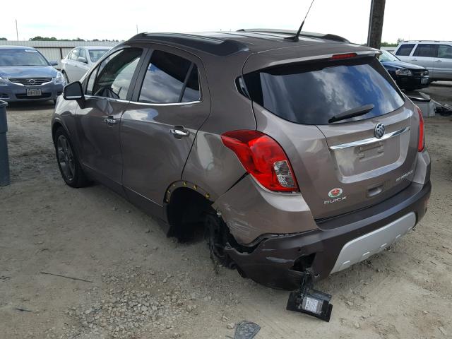 KL4CJDSBXEB571145 - 2014 BUICK ENCORE PRE BROWN photo 3