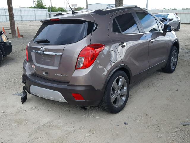 KL4CJDSBXEB571145 - 2014 BUICK ENCORE PRE BROWN photo 4