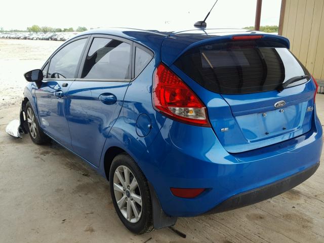 3FADP4EJ1CM131905 - 2012 FORD FIESTA SE BLUE photo 3