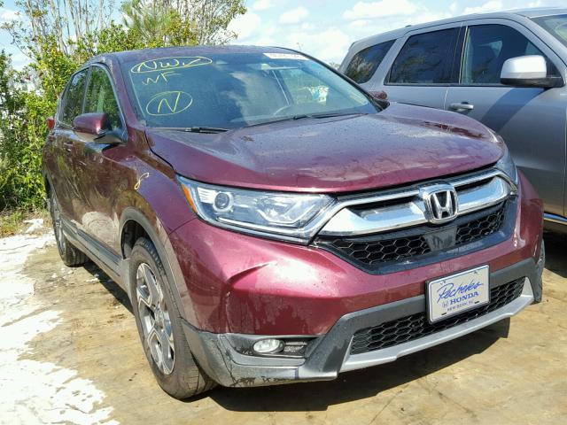 2HKRW1H89HH500386 - 2017 HONDA CR-V EXL MAROON photo 1