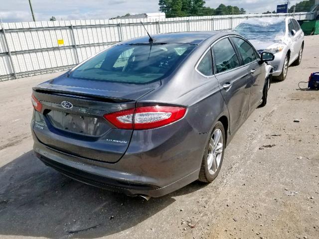 3FA6P0SUXFR281471 - 2015 FORD FUSION TIT GRAY photo 4