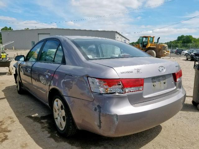 KMHET46C96A144392 - 2006 HYUNDAI SONATA GL SILVER photo 3