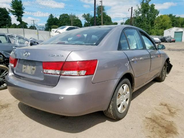 KMHET46C96A144392 - 2006 HYUNDAI SONATA GL SILVER photo 4