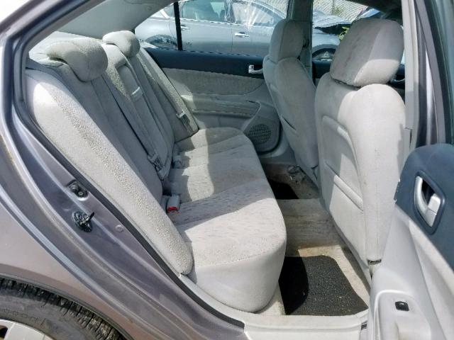 KMHET46C96A144392 - 2006 HYUNDAI SONATA GL SILVER photo 6