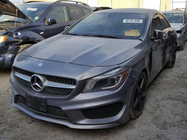 WDDSJ4GB5GN352837 - 2016 MERCEDES-BENZ CLA 250 4M GRAY photo 2