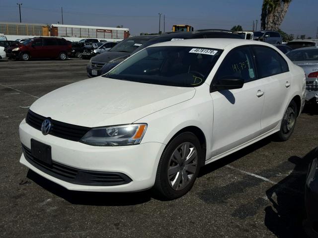 3VW2K7AJXBM391030 - 2011 VOLKSWAGEN JETTA BASE Սպիտակ լուսանկար 2