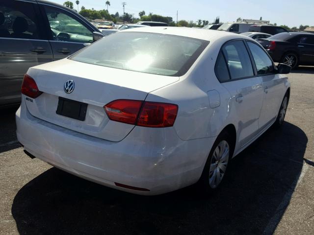 3VW2K7AJXBM391030 - 2011 VOLKSWAGEN JETTA BASE Սպիտակ լուսանկար 4