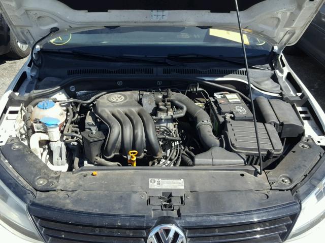 3VW2K7AJXBM391030 - 2011 VOLKSWAGEN JETTA BASE Սպիտակ լուսանկար 7