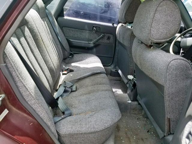 4T1SV21E2LU235296 - 1990 TOYOTA CAMRY DLX მუქწითელი ფოტო 6