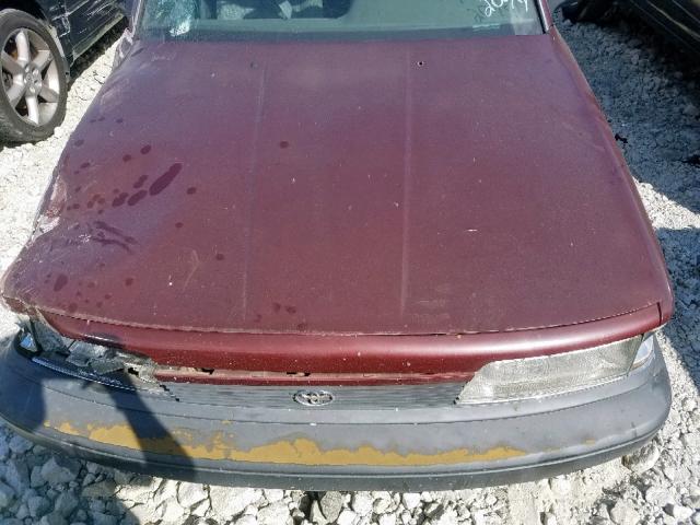 4T1SV21E2LU235296 - 1990 TOYOTA CAMRY DLX MAROON photo 7