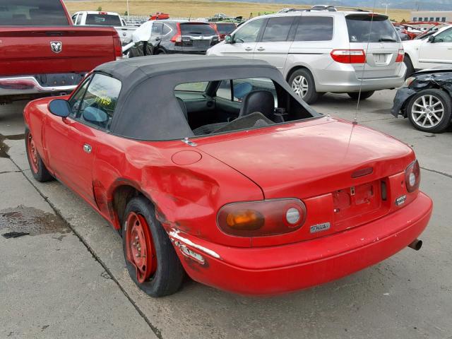 JM1NA3516P0423701 - 1993 MAZDA MX-5 MIATA RED photo 3