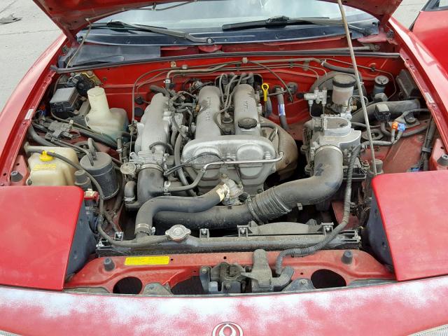 JM1NA3516P0423701 - 1993 MAZDA MX-5 MIATA RED photo 7