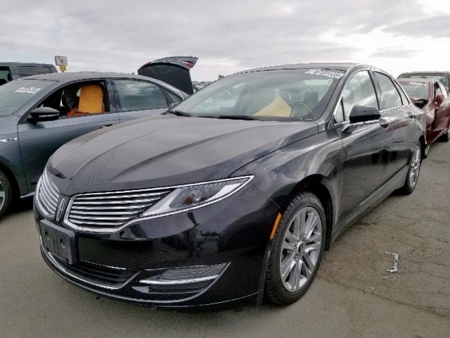 3LN6L2LU4DR820806 - 2013 LINCOLN MKZ HYBRID BLACK photo 2