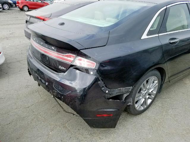 3LN6L2LU4DR820806 - 2013 LINCOLN MKZ HYBRID BLACK photo 9