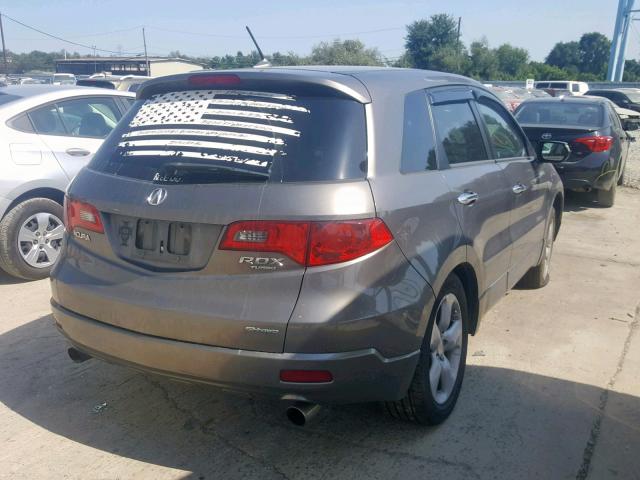 5J8TB182X8A009816 - 2008 ACURA RDX GRAY photo 4