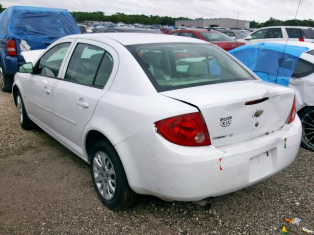 1G1AT58H197246278 - 2009 CHEVROLET COBALT LT WHITE photo 3