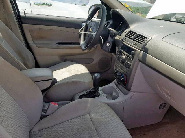 1G1AT58H197246278 - 2009 CHEVROLET COBALT LT WHITE photo 5