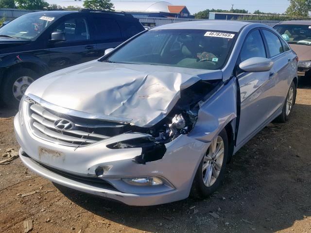 5NPEB4ACXDH707289 - 2013 HYUNDAI SONATA GLS BLUE photo 2