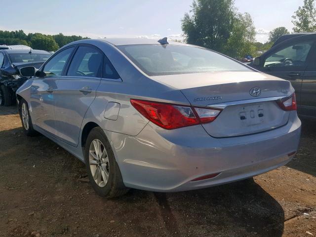 5NPEB4ACXDH707289 - 2013 HYUNDAI SONATA GLS BLUE photo 3